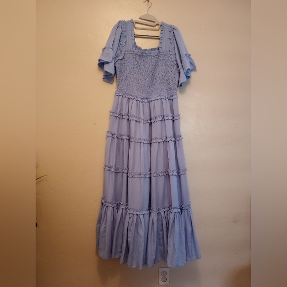 JessaKae Blue Long Dress S .L New - Picture 2 of 13